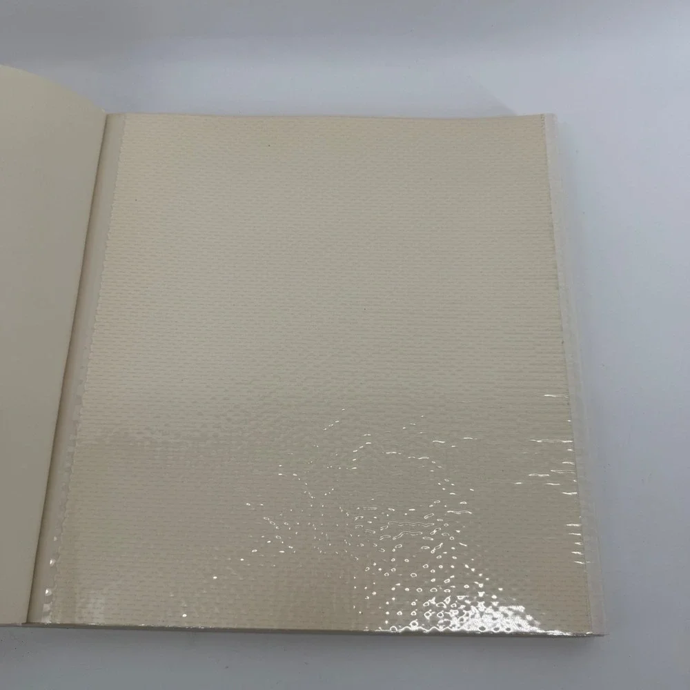 C.R Gibson Unimount 45 Vintage Photo Album Cream Silver Border 20 Magnetic Pages